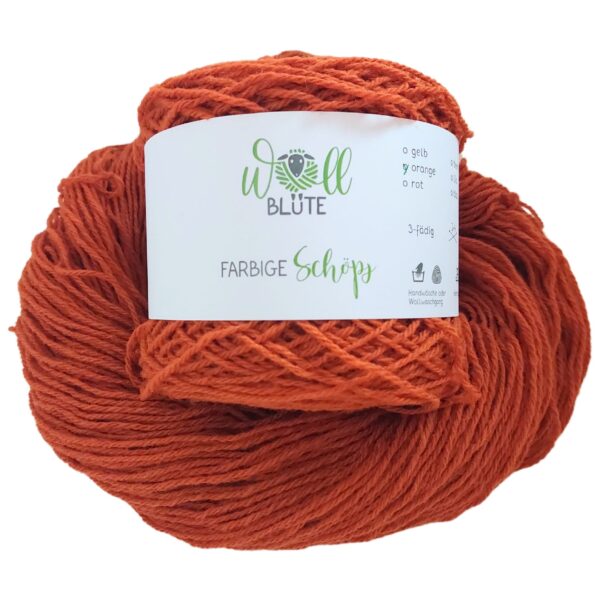 Strickwolle Orange